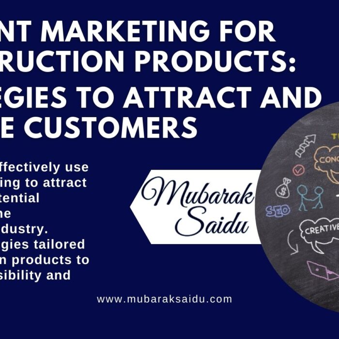 Content Marketing for Construction Products